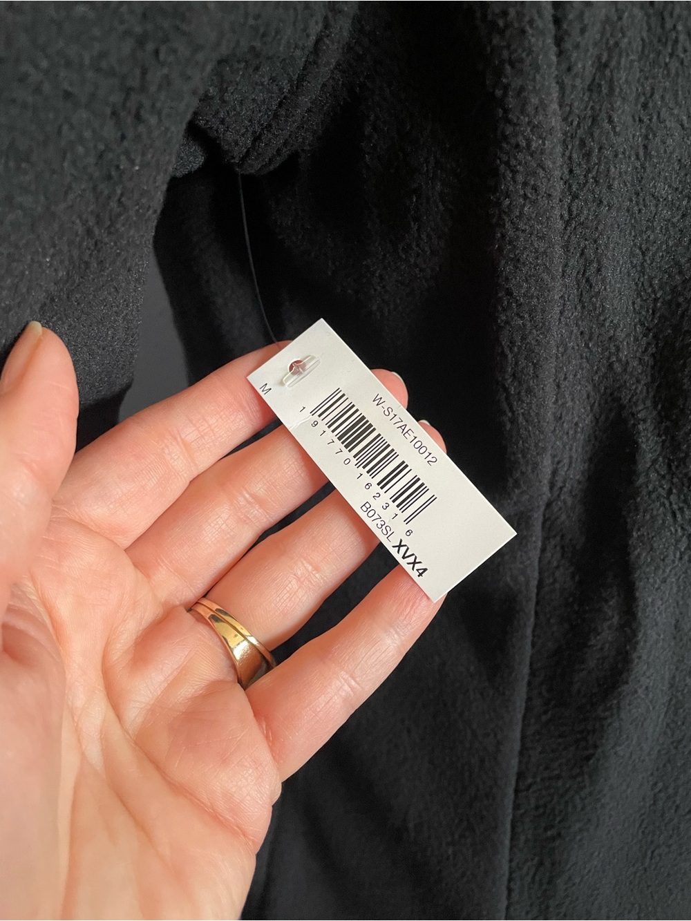 Black Zip-Up Fleece Jacket - Picture 5 of 8